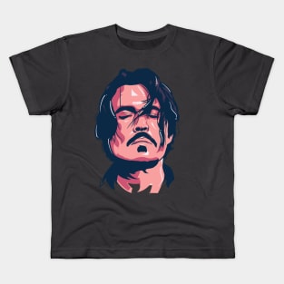 Johnny Depp Simple Art Kids T-Shirt